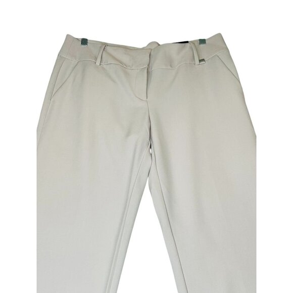Nine West Beige Dress Pants Women’s Size 16 Straight Leg Career Work Slacks - Picture 1 of 14
